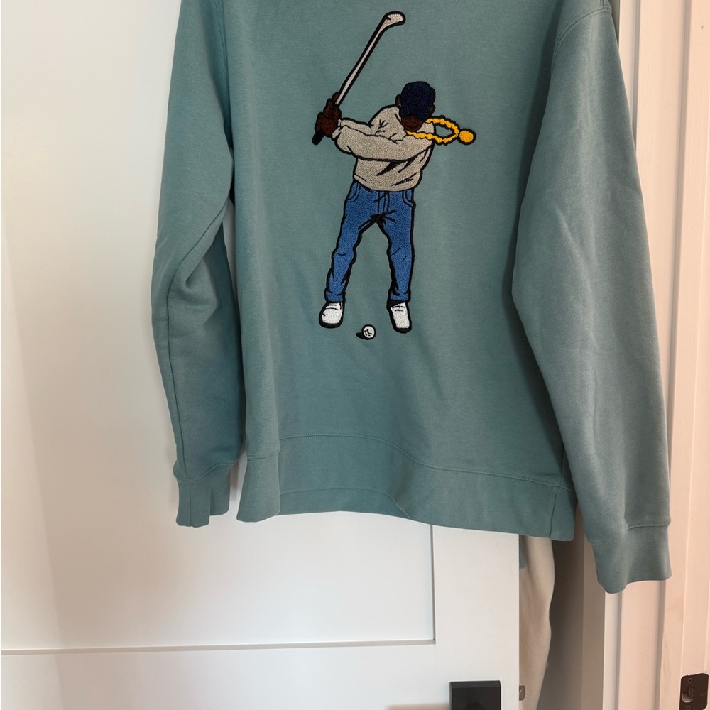 Eastside Golf Men’s Mint Green Golf Embroidered Sweater - Picture 5 of 6